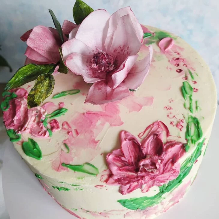 Foto de bolo com flores 29 - 29