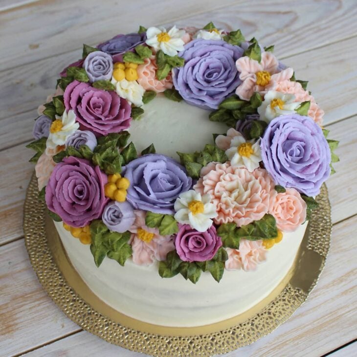 Foto de bolo com flores 36 - 41