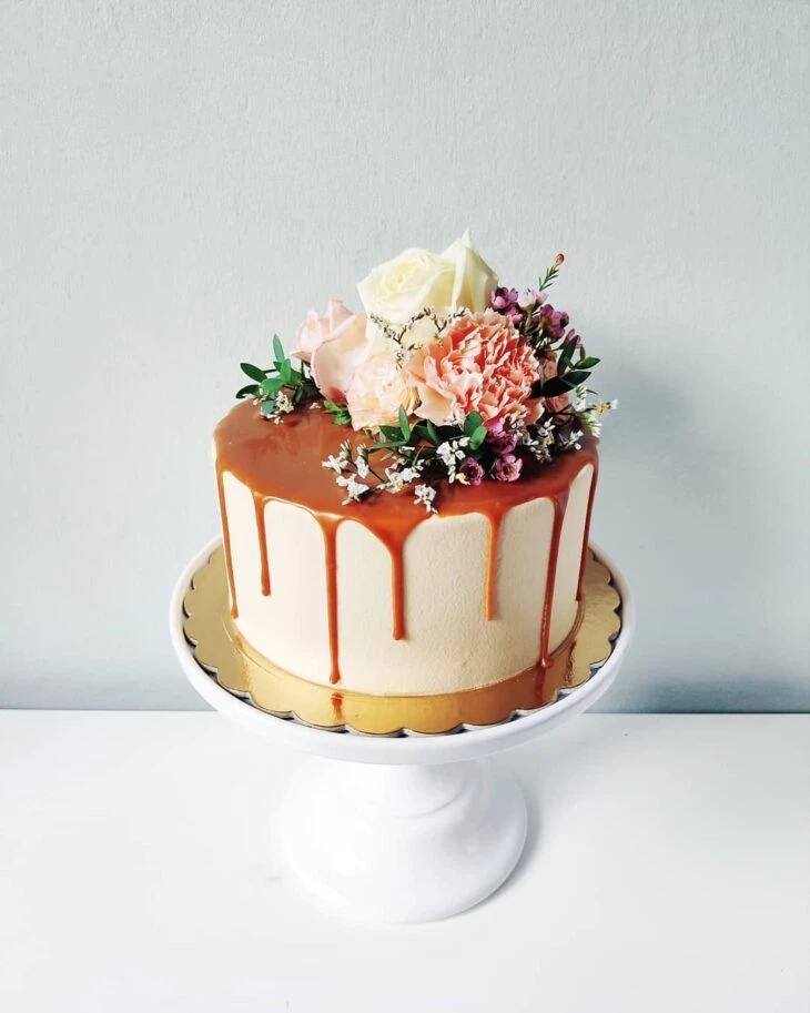 Foto de bolo com flores 84 - 408