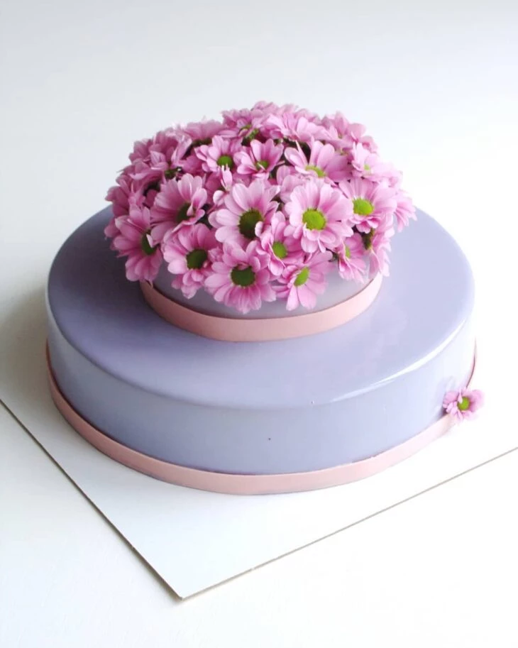 Foto de bolo com flores 88 - 88