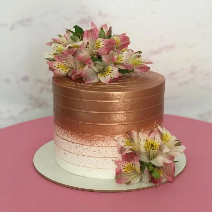 Foto de bolo com flores 95 - 569