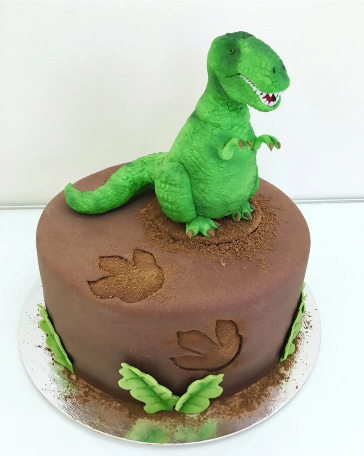 Foto de bolo de dinossauro 12 - 15
