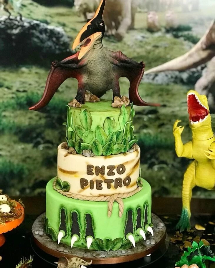 Foto de bolo de dinossauro 13 - 16