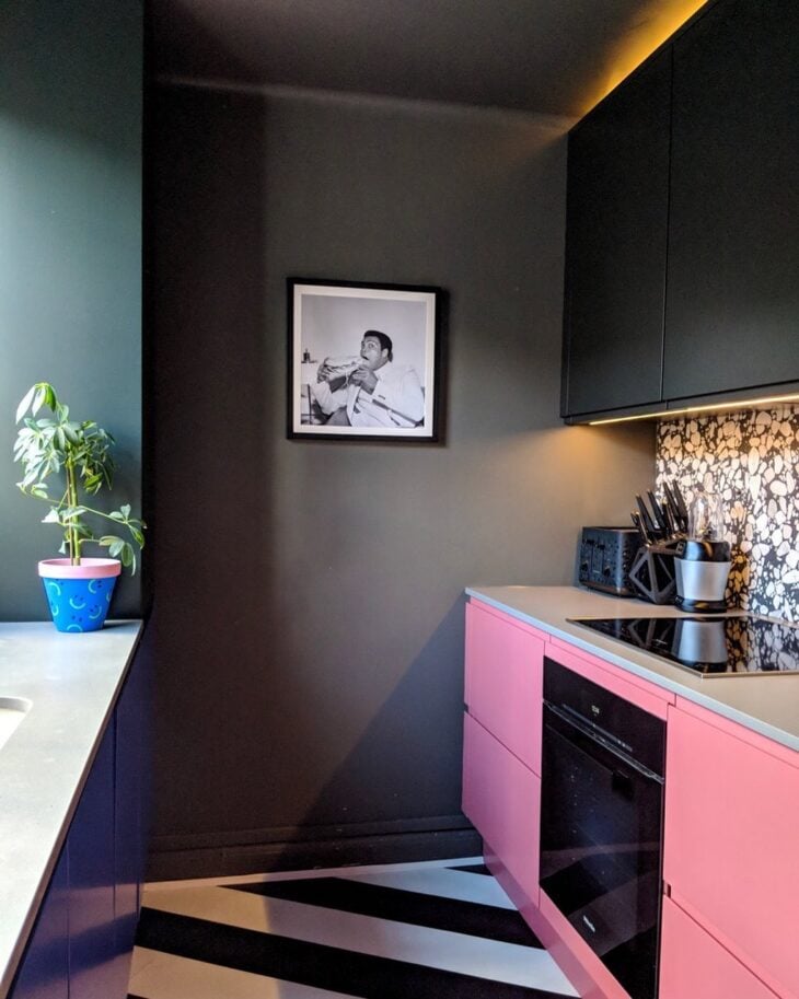 Cozinha rosa