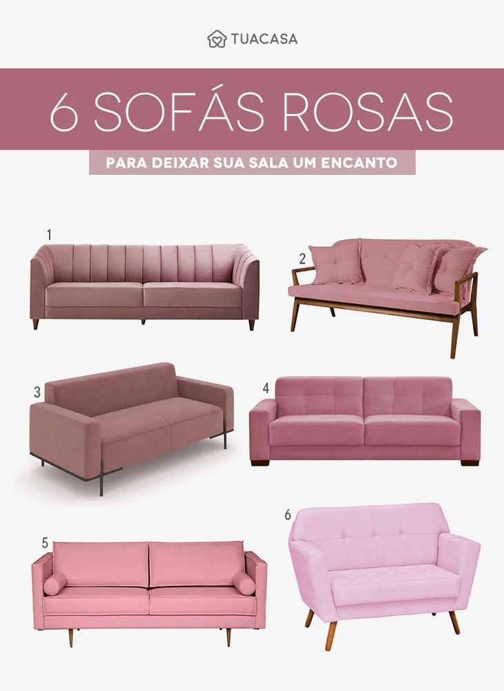 Foto de sofa rosa comprar - 64