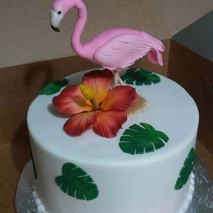 Foto de bolo de flamingo 106 - 109