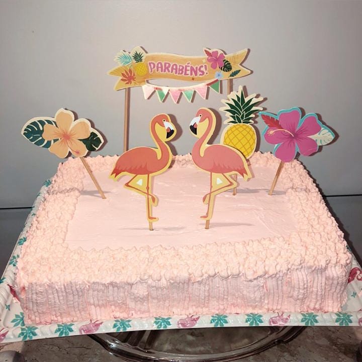 Foto de bolo de flamingo 12 - 15
