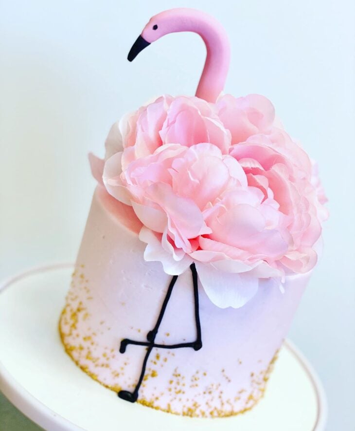 Foto de bolo de flamingo 27 - 30