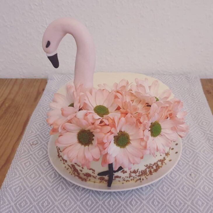 Foto de bolo de flamingo 47 - 50