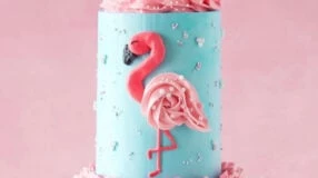 Foto de bolo de flamingo capa 1 - 3