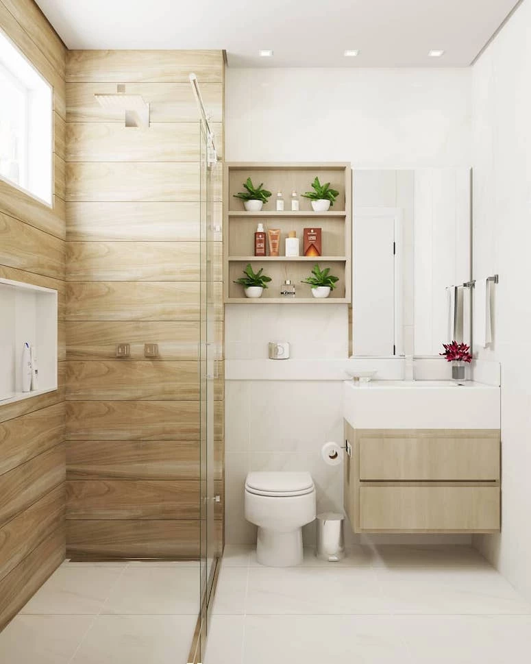 Ideas to decorate modern small bathrooms