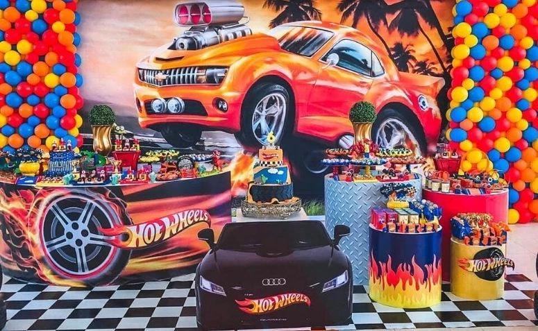 Hot Wheels Decorações festa aniversário Do Partido Corrida Carro