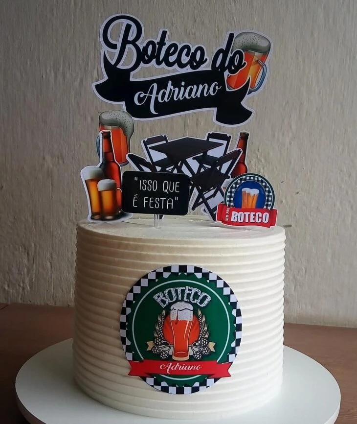 Featured image of post Topper De Bolo Festa De Boteco Dica de bolo feminino feito com