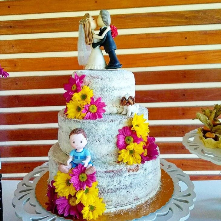 Foto de bolo de casamento rustico 17 - 17
