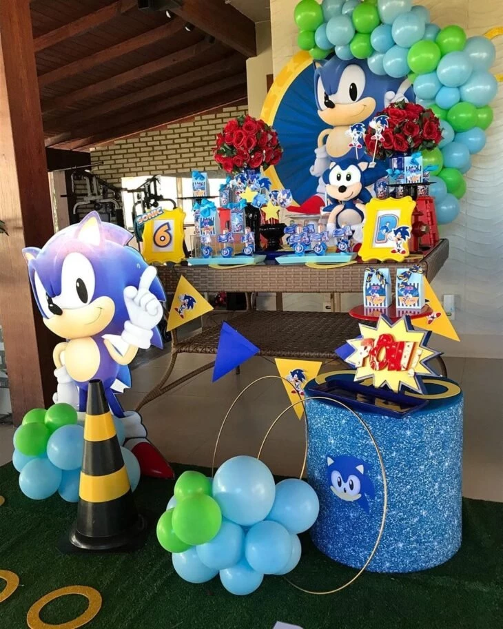 Sonic - Sonic Amarelo 15  Festas de aniversário do sonic, Sônica, Boneco  do sonic