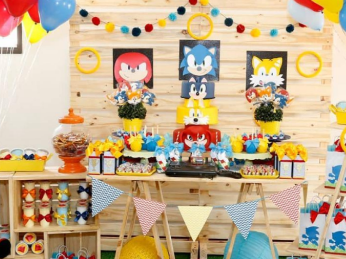 Festa Sonic: Como Organizar, Cardápio e Ideias 35 Ideias de