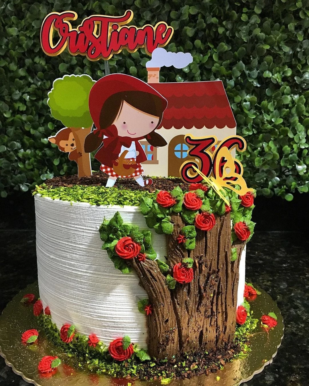 Bolo da Chapeuzinho vermelho da Laura mini - Delicias Caseiras Festas e  Eventos