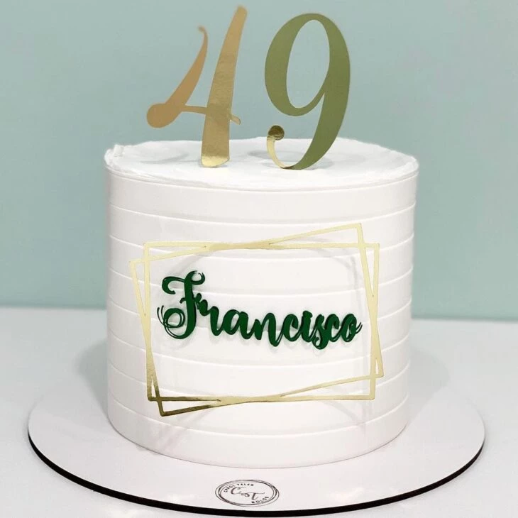Foto de bolo de aniversario masculino 64 - 64