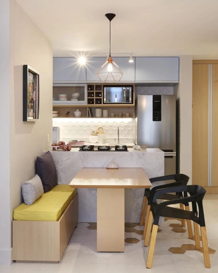 Dicas para Decorar Sala e Cozinha Integradas em Apartamentos Pequenos