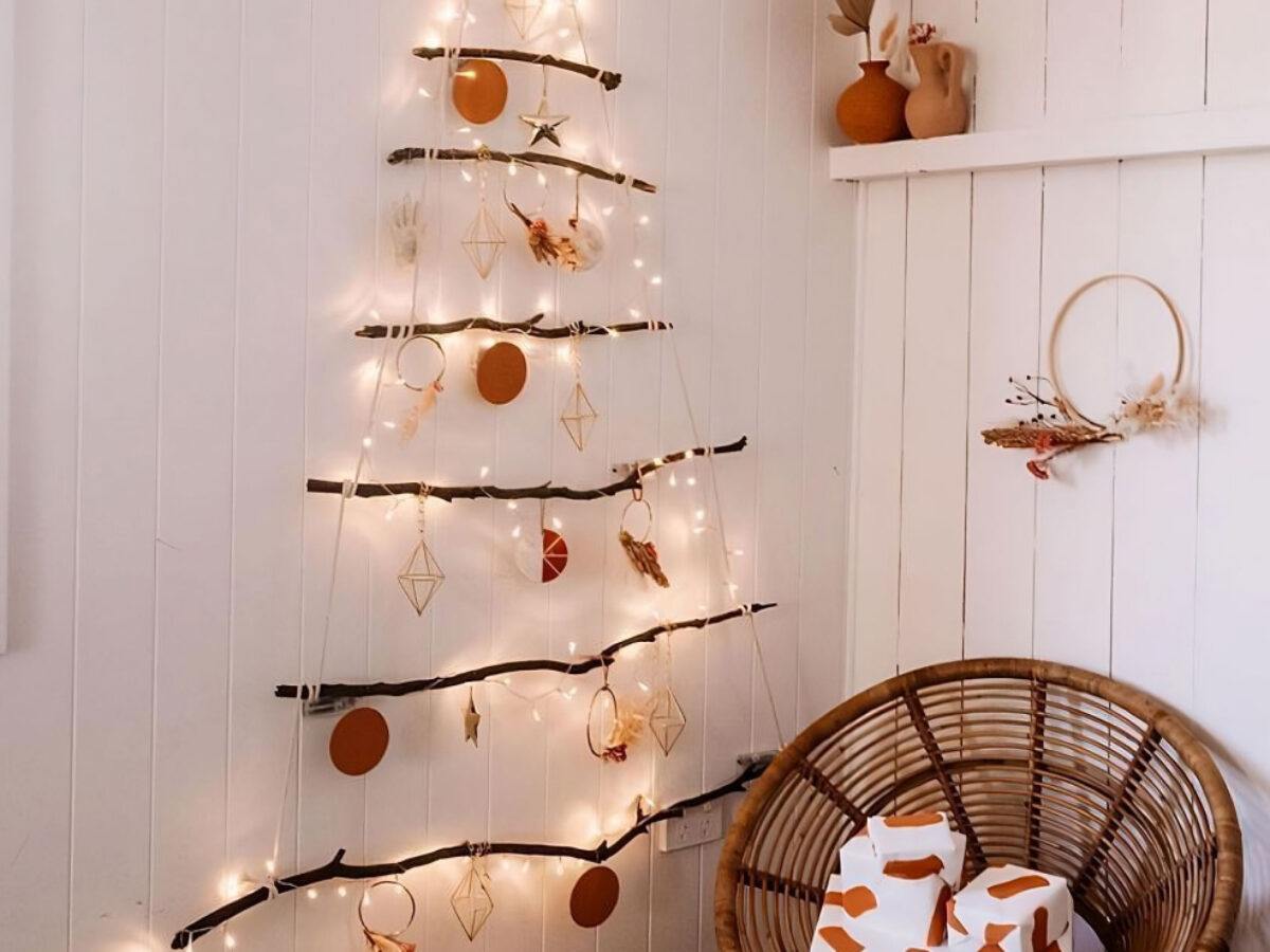 Árvore de Natal na Parede: 90 Ideias Criativas e Fáceis