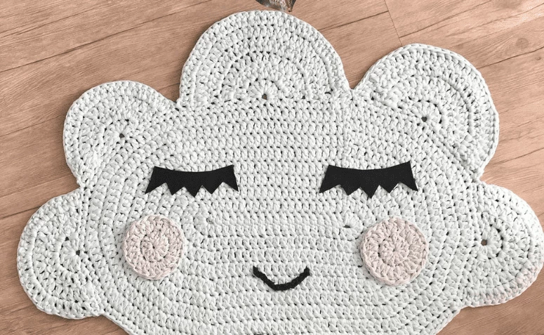 30 ideias de tapete de crochê infantil para o cantinho dos pequenos