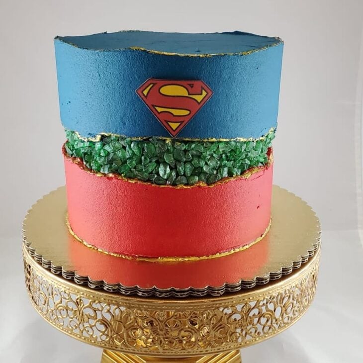 Foto de bolo do super homem 10 - 13
