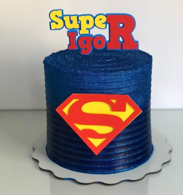 Foto de bolo do super homem 11 - 14