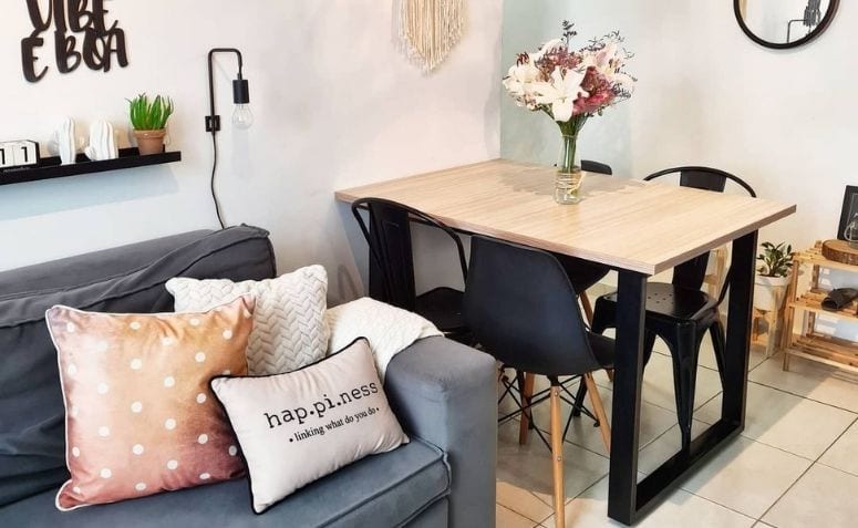 80 fotos de mesa para apartamento pequeno que vão inspirar sua decor