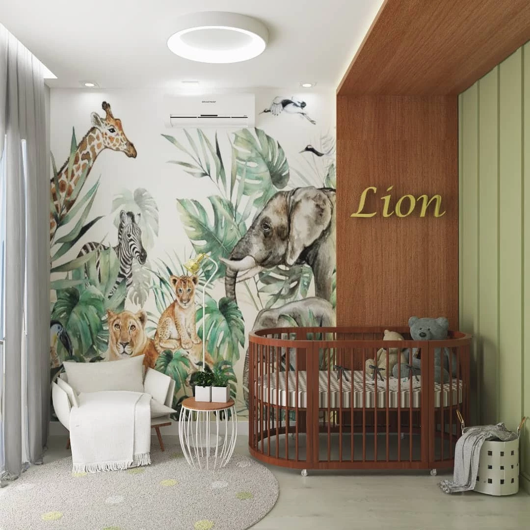 nichos para quarto de bebe safari