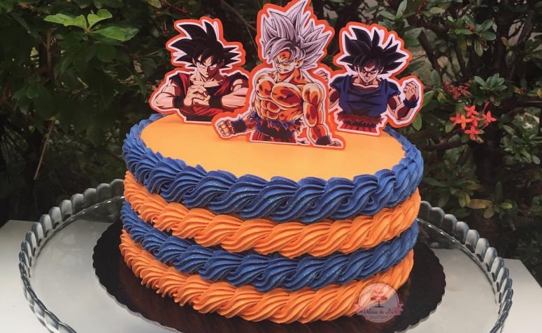 60 ideias de bolo Dragon Ball que deixariam o Mestre Kame orgulhoso