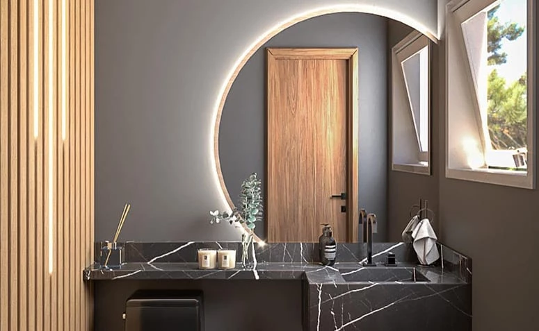 70 Ideias de espelho para lavabo que transformam o ambiente