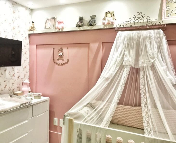 Foto de quarto de bebe rosa 31 - 31