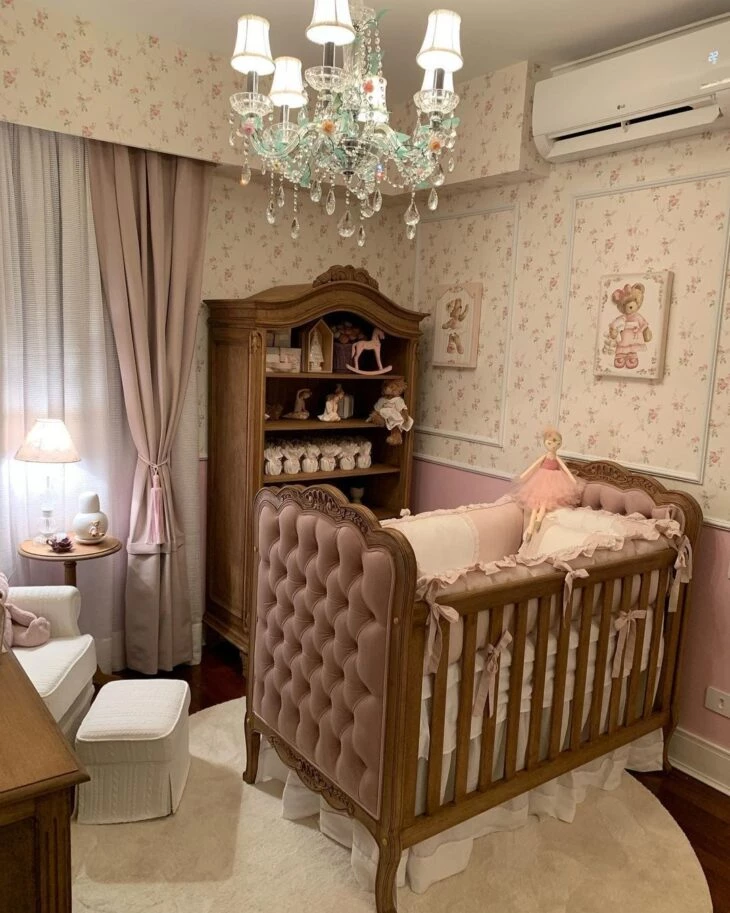 Foto de quarto de bebe rosa 33 - 33
