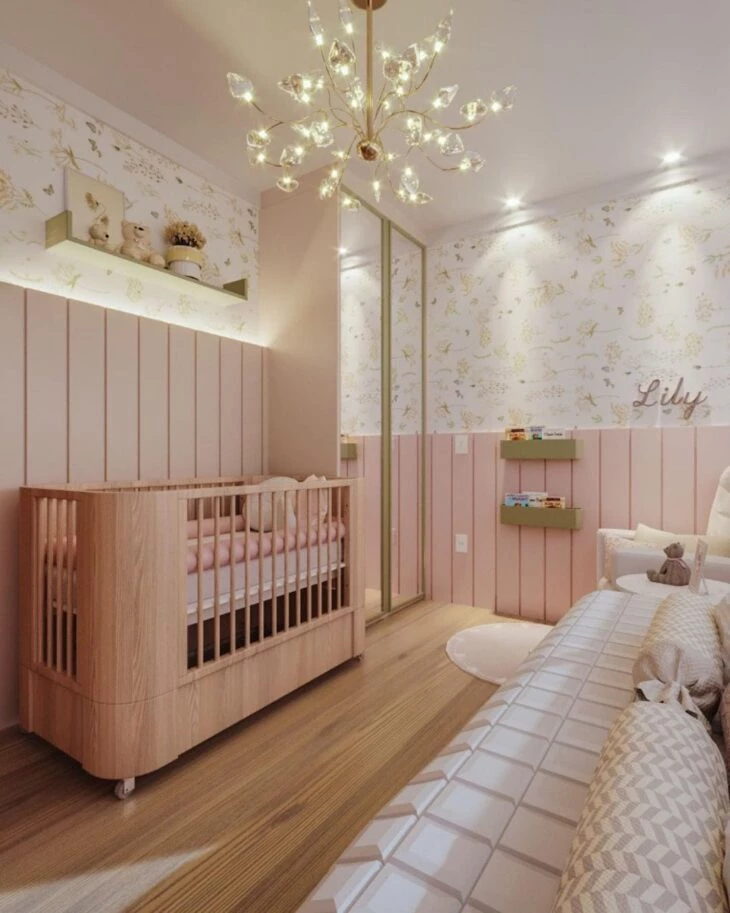 Foto de quarto de bebe rosa 36 - 36