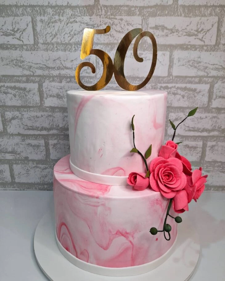 Foto de bolo de 50 anos 12 - 15