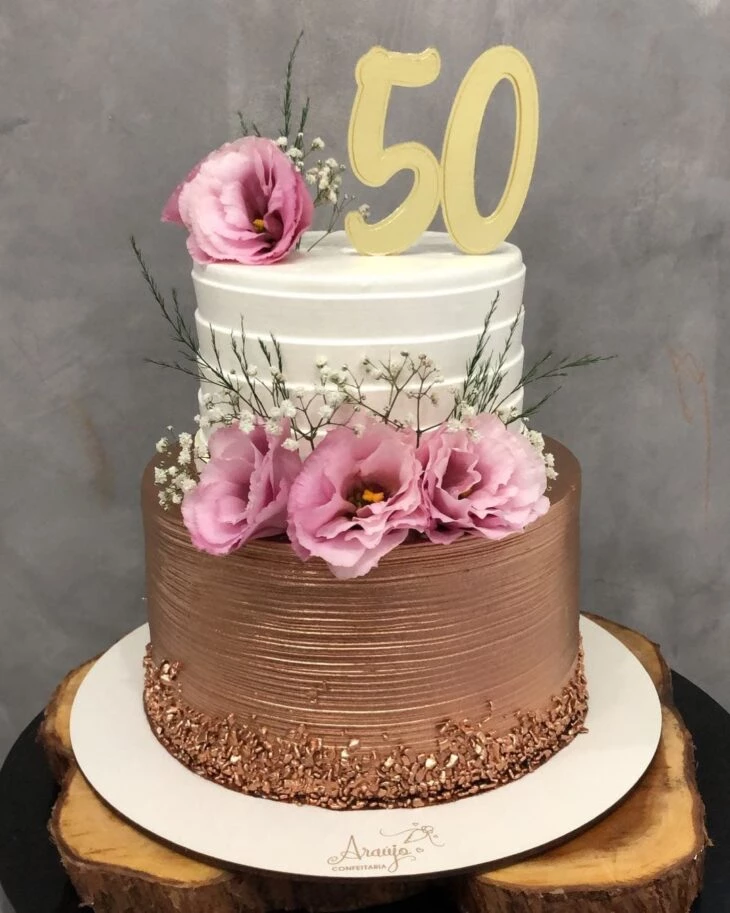 Foto de bolo de 50 anos 18 - 21