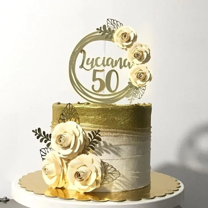 Foto de bolo de 50 anos 36 - 39