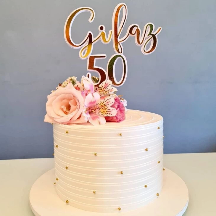 Foto de bolo de 50 anos 4 - 7