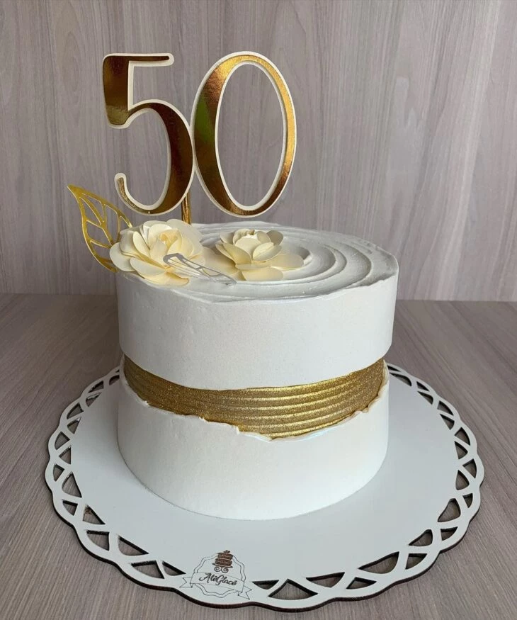 Foto de bolo de 50 anos 5 - 8