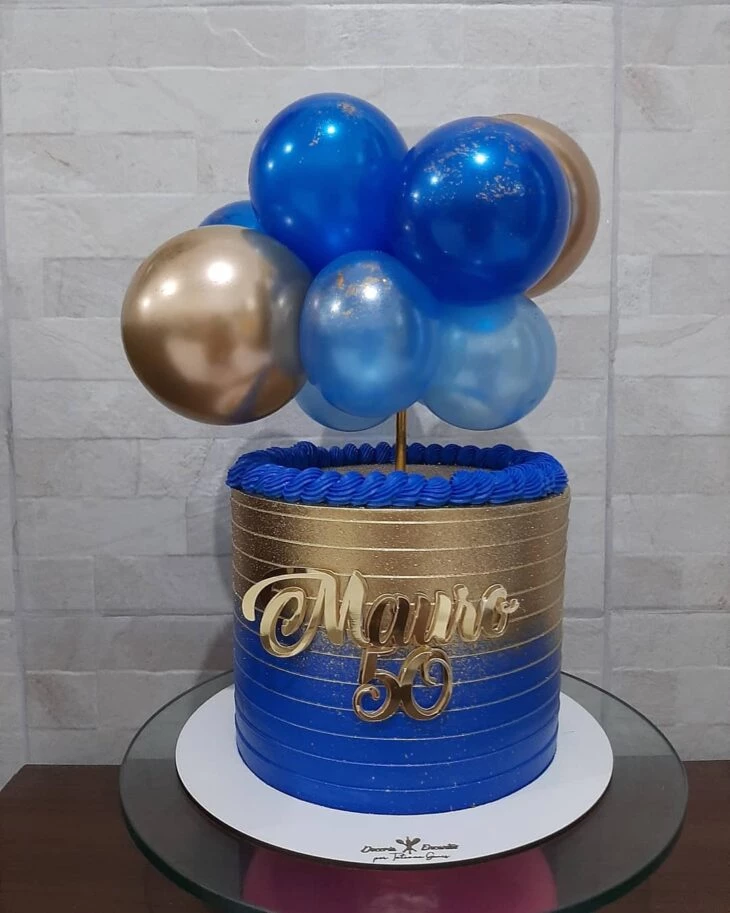 Foto de bolo de 50 anos 53 - 56