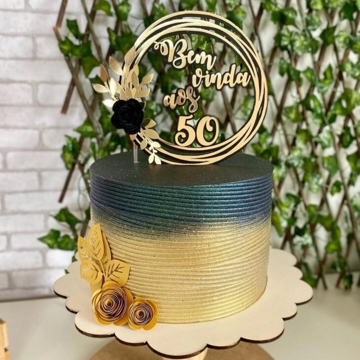 Foto de bolo de 50 anos 9 - 12