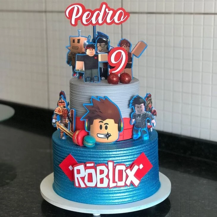 BOLO GLOW CAKE ROBLOX / FÁCIL / LEGO CHANTININHO 