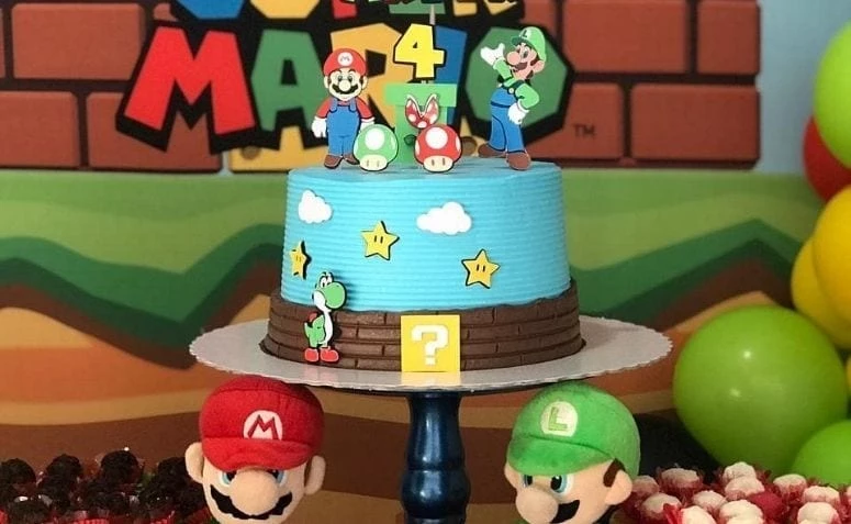 90 fotos de bolo Super Mario para os amantes de videogame