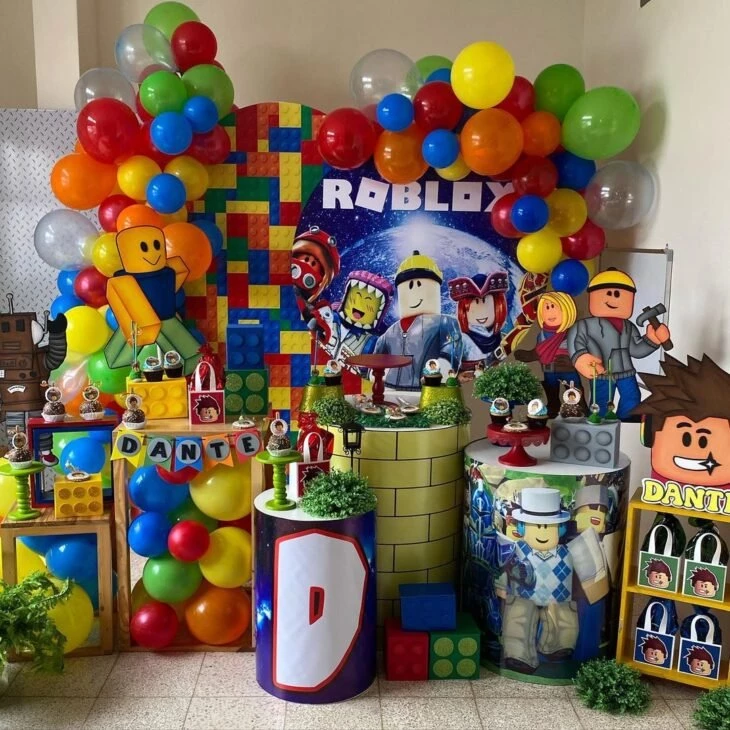 50 ideias de Roblox  decoração de festa de aniversário infantil,  aniversario infantil, festa de aniversario infantil