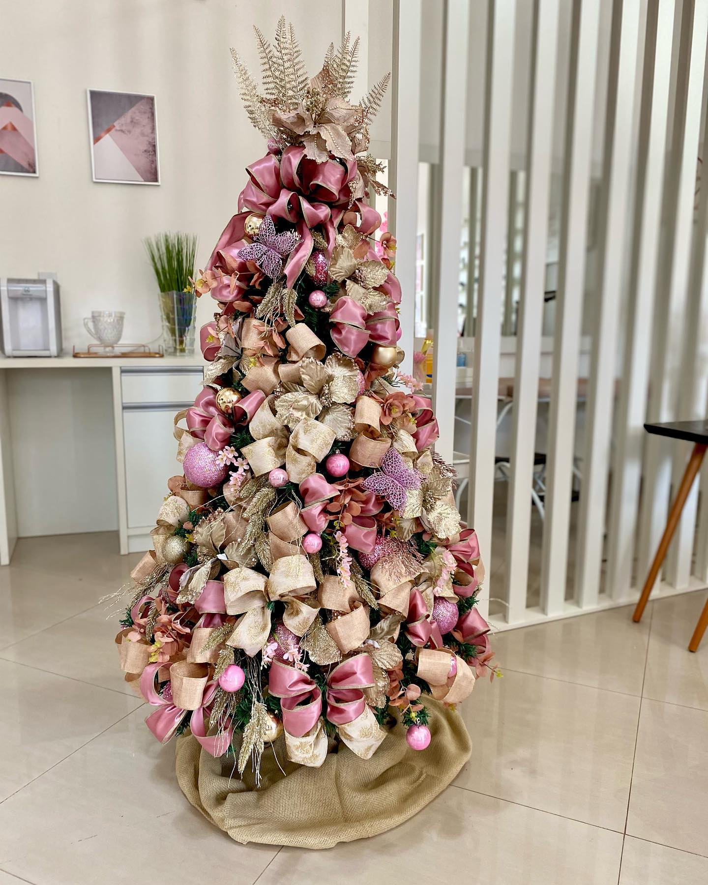 Decoração de Natal : Árvores Rosa – carolgens