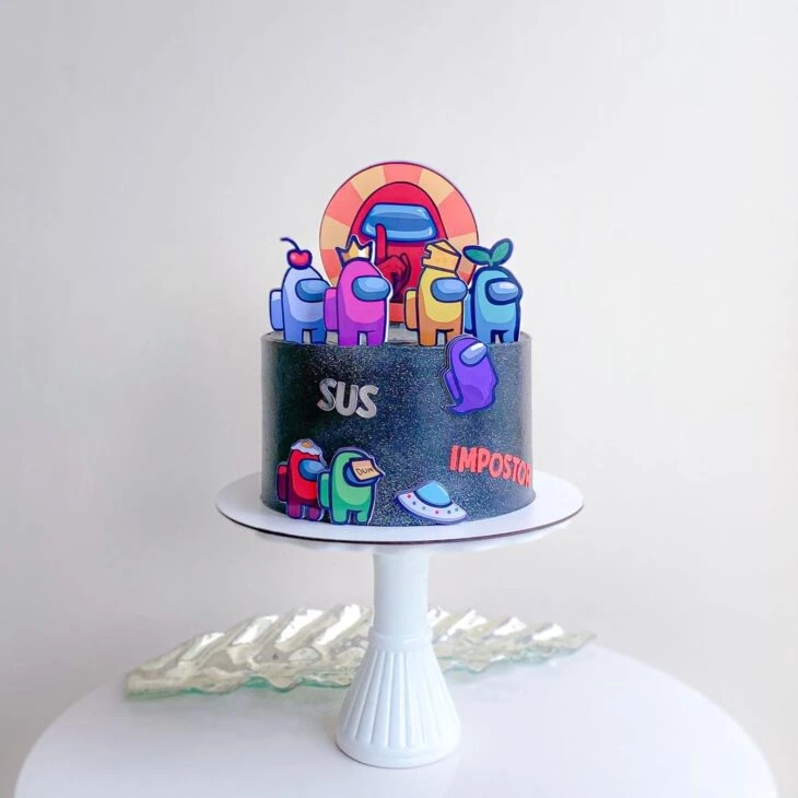 50 ideias de bolo Among Us que agradarão até os impostores – Arquiteta  Giovanna
