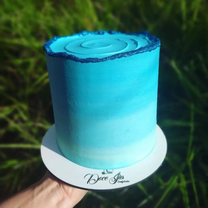 Foto de bolo azul tiffany 62 - 65