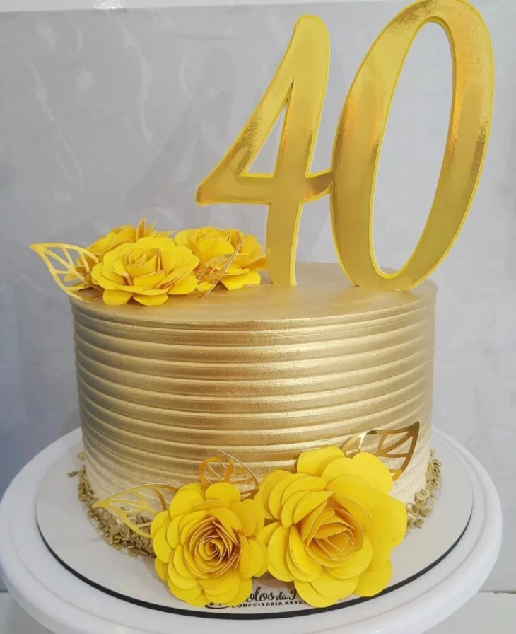 Foto de bolo de 40 anos 23 - 24