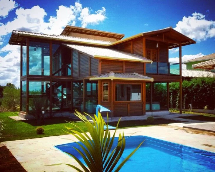 casa de madeira moderna