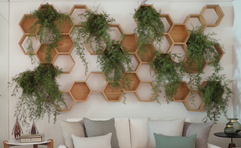 30 ideias de nicho hexagonal para uma decoração criativa